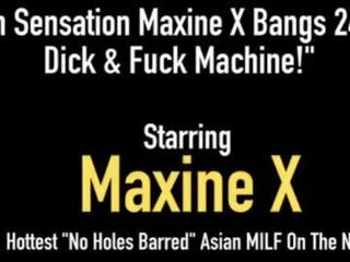 Bystiga asiatiskapojke maxine x fittor fucks 24 tum manhood & mechanical fan toy&excl;