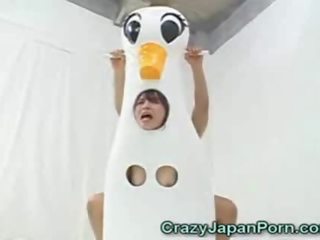 Japanska duck ung kvinna facialed!